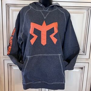 Men's Gray and Orange Ragnar Hoodie